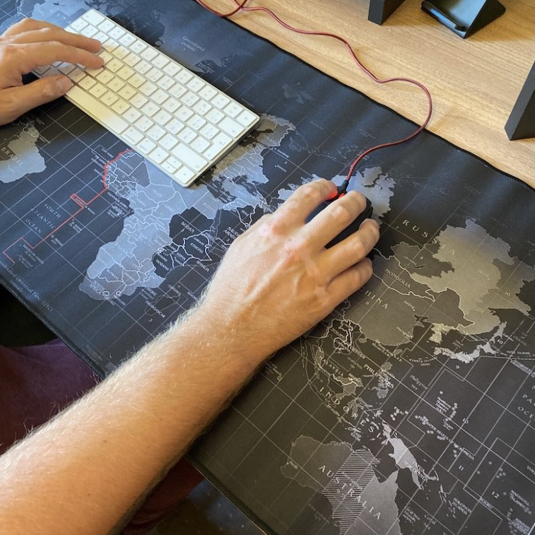 Podkładka na stół - mapa świata