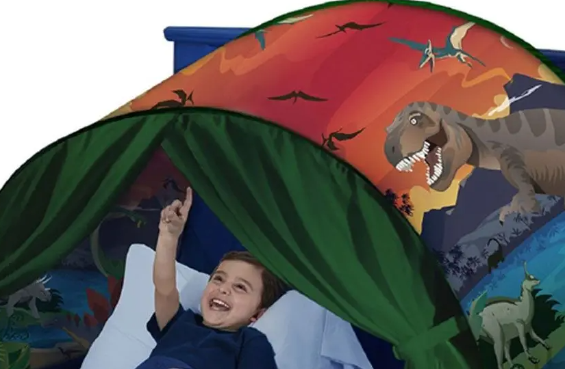 Magiczny namiot do spania - dinozaury